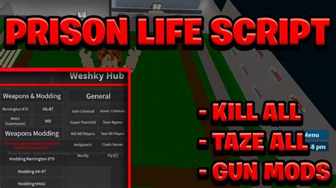 Toradh íomhá ar Roblox Exploit Scripts Prison Life