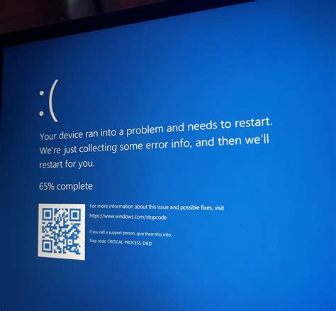 System Restart Error Screen Shot に対する画像結果