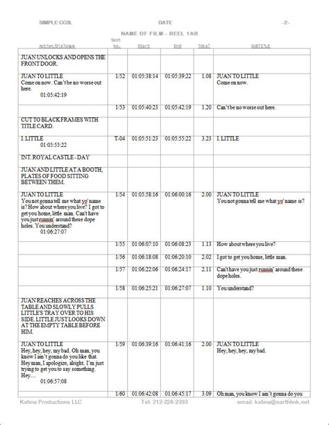 Post-Production Script に対する画像結果