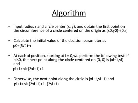 Image result for Mid Point Circle Algorithm Working Model Ideas