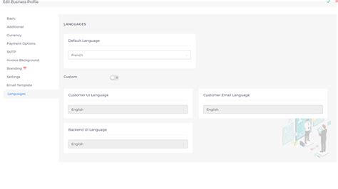 Image result for Language Settings Templete