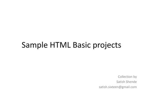 Image result for HTML Basic Projects Outputs to Do