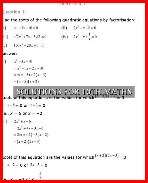 Afbeeldingsresultaten voor Learn 10th Maths