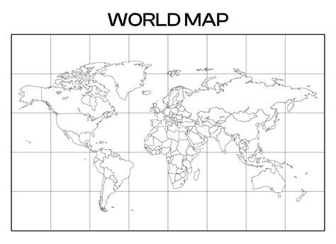 Image result for Simple World Map Outline Printable