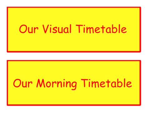 Visual Timetable EYFS に対する画像結果
