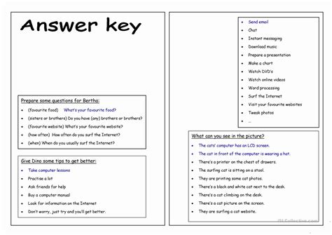 Image result for Computer Basics Worksheet Answers