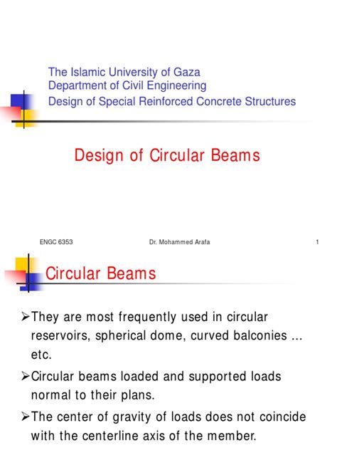 Image result for Circular Beam Deflection