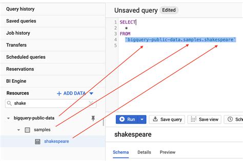 Toradh íomhá ar BigQuery Example