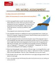 Image result for Word Assignment 1