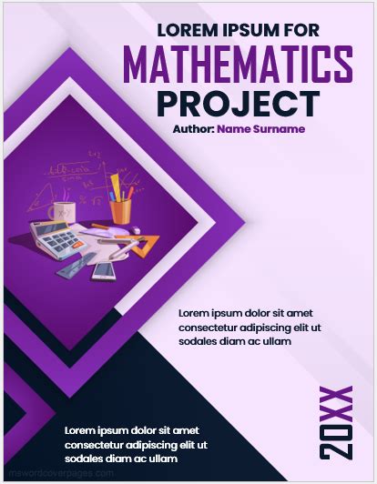Image result for Mathematics Project Front Page Design