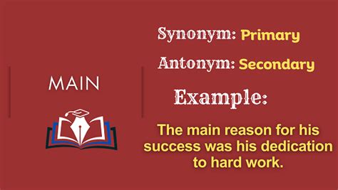 Image result for Main Synonym