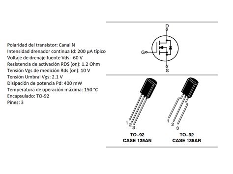Image result for 2N7000 Transistor Pinout