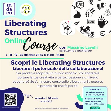 Liberating Structures - Online course - Edizione Ottobre 2023 - Indaco