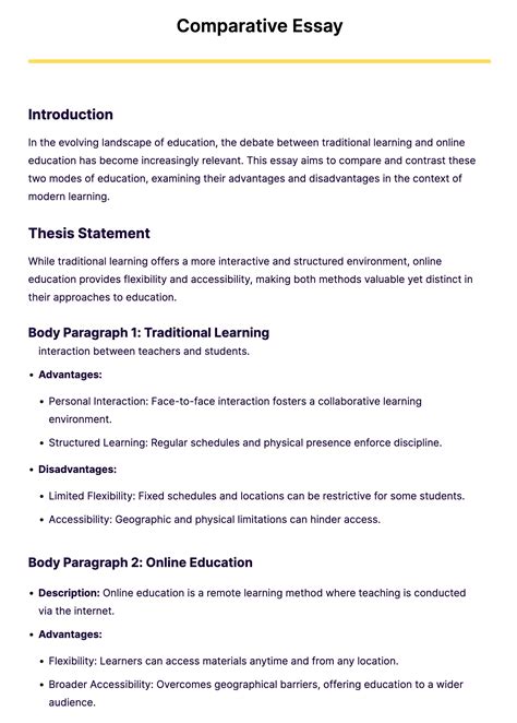 Image result for Comparative Research Paper Example