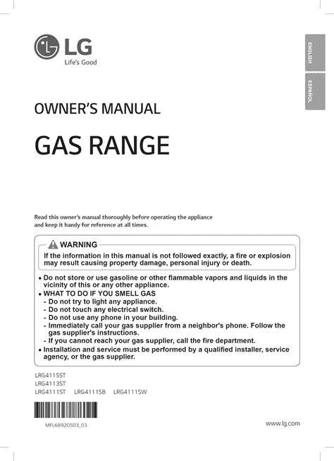 Image result for Gas Range LG Lrg4115st Repair