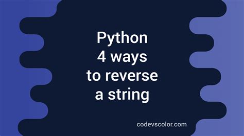 Image result for Reverse STR in Python