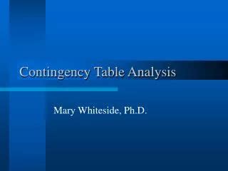 Image result for Contingency Table Slides