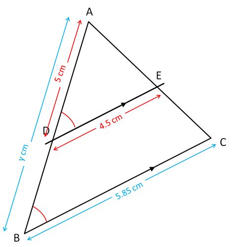 Toradh íomhá ar Parallel Line Length of Triangle