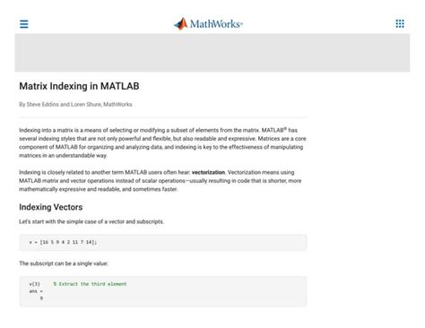 Image result for MATLAB Linear Index