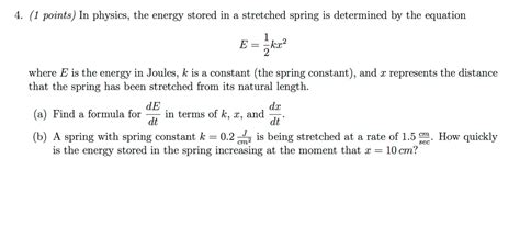 Toradh íomhá ar Spring Constant Formula