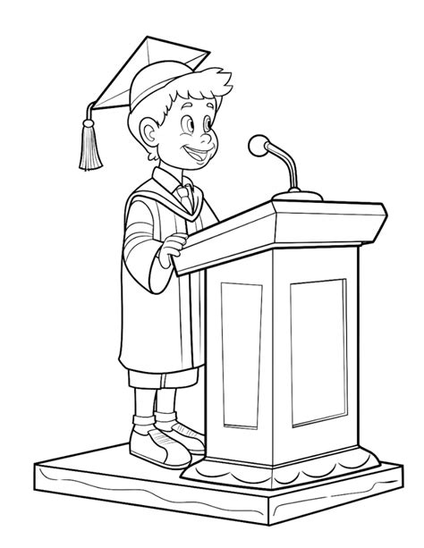 Toradh íomhá ar Graduation Coloring Pages Printable