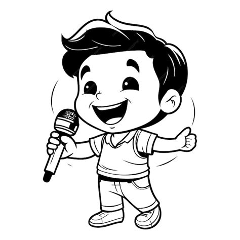 Image result for Singing Cartoon Drawing