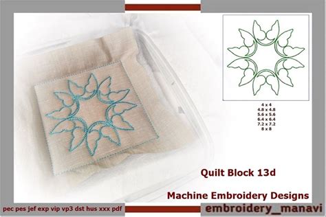 Image result for Machine Embroidery Quilt Blocks