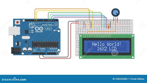 Image result for HelloWorld Arduino LCD 16X2