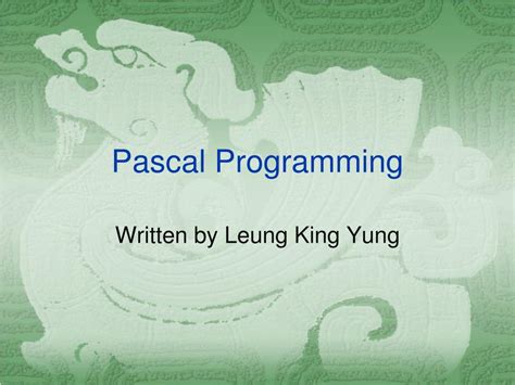 Image result for Pascal Programming for Beginners