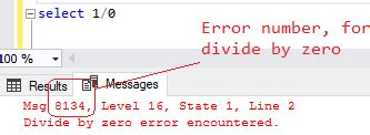 Bildergebnis für Divide by Zero Error Encountered SQL