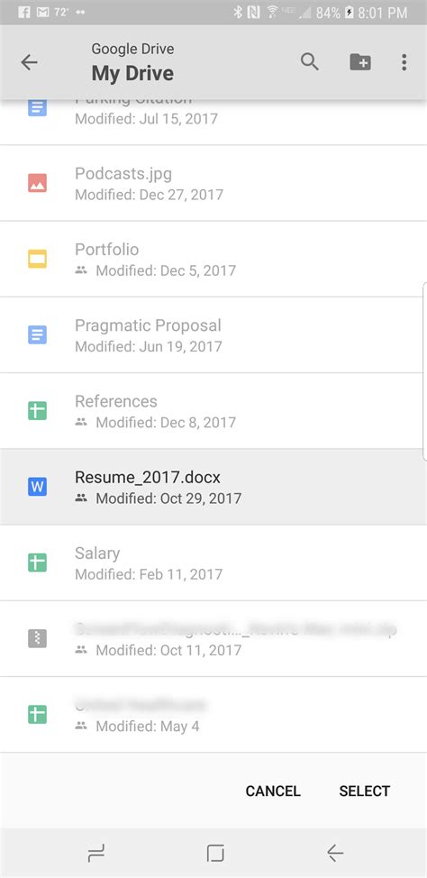 Parts of Google Drive in Android に対する画像結果