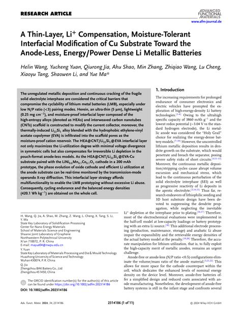 Lithium Metal Anode Interfacial Layer के लिए छवि परिणाम