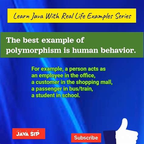 Polymorphism Java with Human Examples に対する画像結果