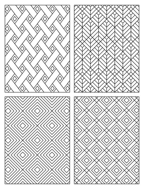Toradh íomhá ar Seem Less Pattern Coloring Page