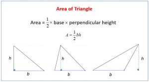 Image result for Area of Triangle Formulas