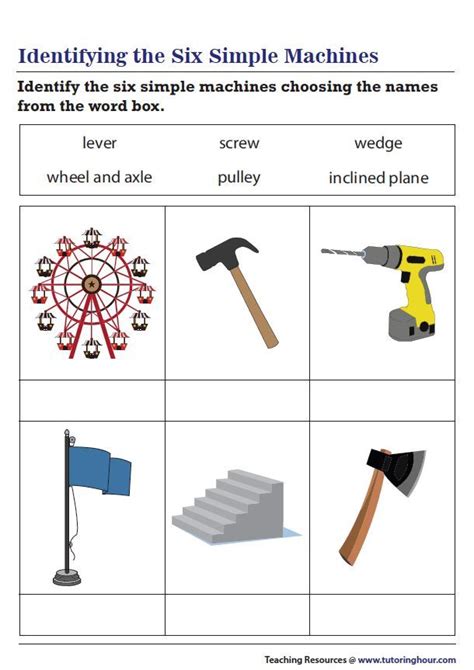 Image result for Simple Machines Science Worksheet