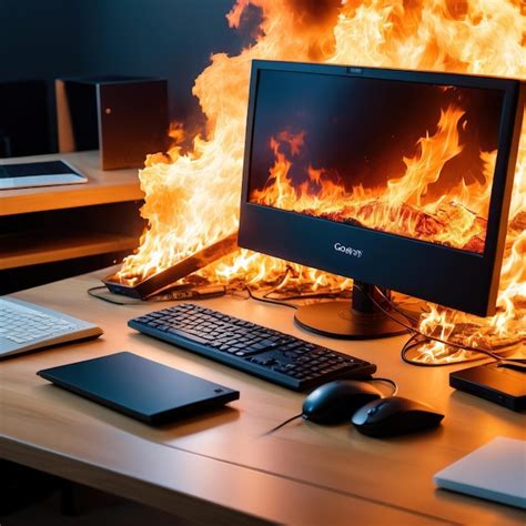 Image result for Computer On Fire