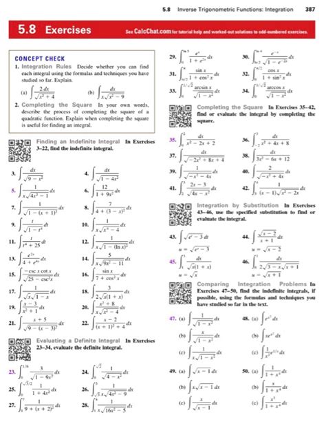 Image result for Integral of Trigonometric Functions Worksheet