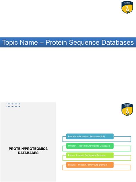 Lecture 5 Protein Sequence Database | PDF | Molecular Biology ...