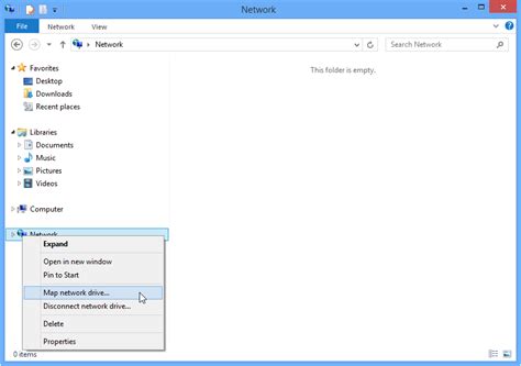 نتيجة الصورة لـ Map Network Drive Windows 7