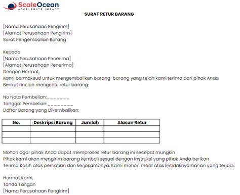 Image result for Contoh Form Return