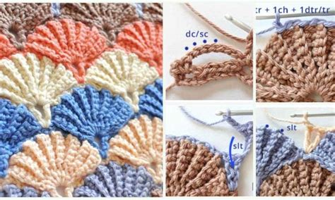 Toradh íomhá ar Free Shell Crochet Pattern Printable