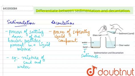 Image result for Sedimentation and Decantation Class 6 without Label
