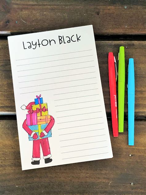 Afbeeldingsresultaten voor Customized Mini Santa Notepads