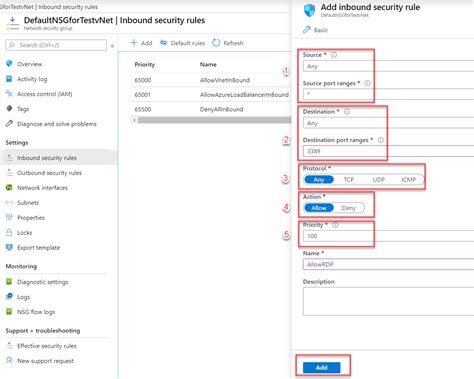Toradh íomhá ar Inbound Rule Example