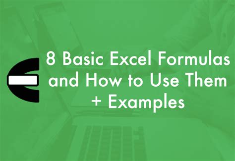 Image result for Basic Formulas in Excel
