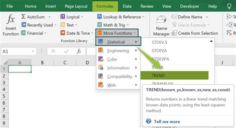 Image result for Excel Trend Function