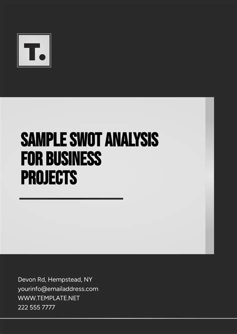 Image result for SWOT Analysis Template Example