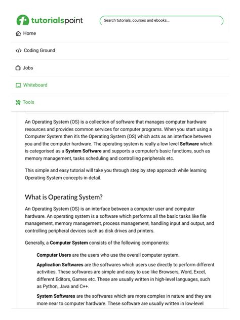 Image result for Operating System Tutorial