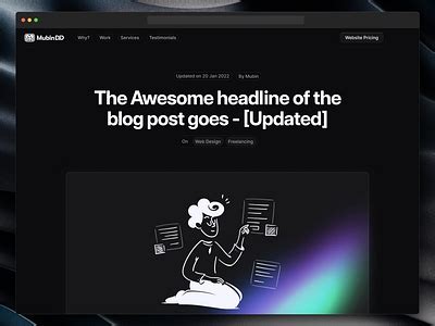 Image result for Blog Post Page Design